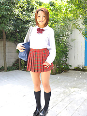 Japanese schoolgirl Yuka Watase