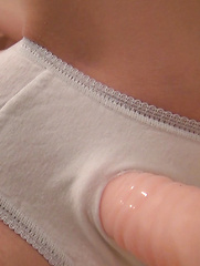 Our Director has a fetish for Japanese girls wearing white cotton panties. Popping or tearing tight holes through the material gets girls very excited.