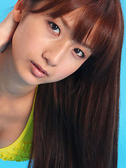 Misaki Takahashi Asian looks so hard to resist in yellow lingerie
