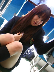 Yayoi Yoshino enjoys in bus sex after school